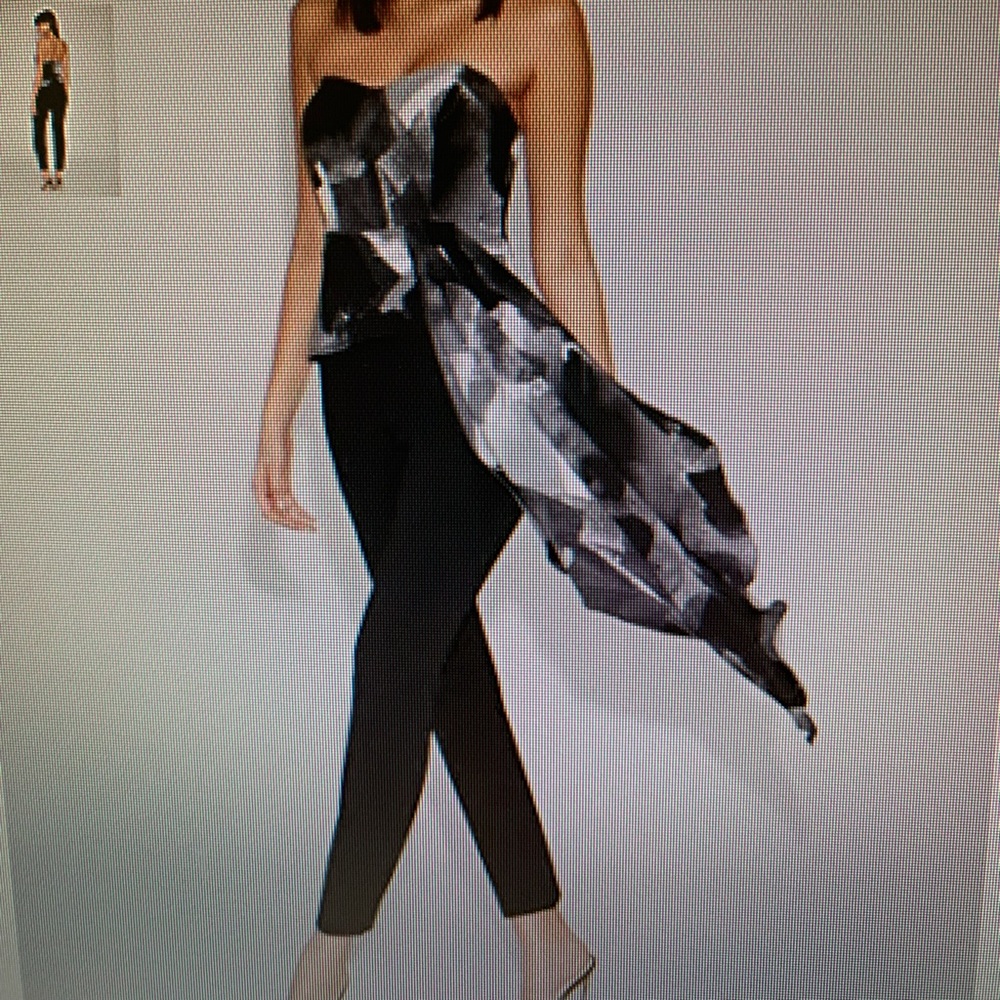 Strapless Draped Jumpsuit